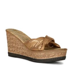 Bata Women's Luisa Brown Wedges-image-55