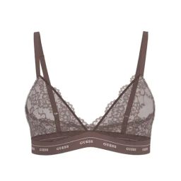 Guess Brown Self Design Triangle Flowery Bra-picture-10