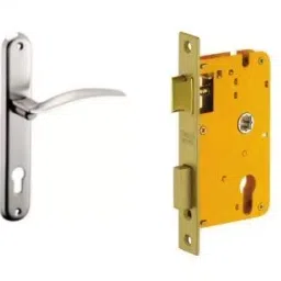 Dorset Lever Handle Lock Set with Mortise Latch Silver Chrome ML CEL OR image 1