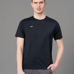 Red Tape Black Regular Fit Printed Sports T-Shirt-image-87