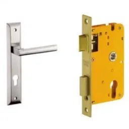Dorset Patina Lever Handle Lock Set with Mortise Latch ML CAR OR image 1