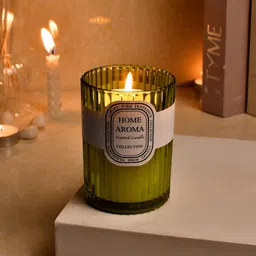 Myntra Elegant Homes Green 1 pieces Jar Candle-picture-31