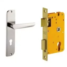 Dorset Lever Handle Lock Set with Mortise Latch Stainless Steel ML AMY OR image 1