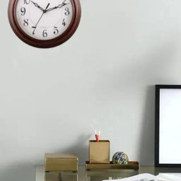 CHRONIKLE Classic Round Rosewood Brown Wood Wall Clock-picture-38