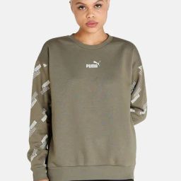 Puma Green Cotton Relaxed Fit Sports Sweatshirt-picture-22