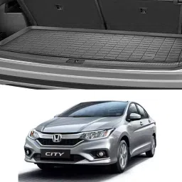 Auto Pearl PVC Tray Mat for Honda City 2019 (Black)-35