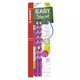Stabilo Easygraph Ergonomic Graphite Wooden Pencil Pink Right-Handed for Artists, Students, Hobbyistes, B-50648-10 (Set of 2)-18