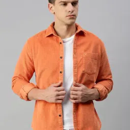 showoffff SHOWOFF Orange Regular Fit Shacket-picture-45