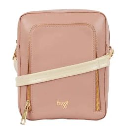 Baggit Pink Solid Small Convertible Backpack-image-55
