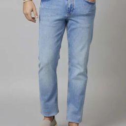 celio celio* Light Blue Regular Fit Lightly Washed Jeans-picture-42