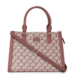 ZOUK Fatehpur Fresco Classic Green Printed Medium Handbag-image-26