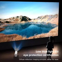 XElectron Smart Projector Remote Focus 1080P & 4K Support Rotatable Design with Auto & 4D Keystone White & Black, C7 Techno image 5