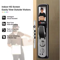 GOLENS Luxurious Design Wifi Digital Door Lock with LCD Display Biometric, X24 image 5