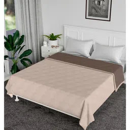 Kuber Industries ComforterMicrofiber Blanket for SummerBlanket for WinterQuilted Blanket CoverReversible ComforterBlanket for Double Bed - Cream-picture-28
