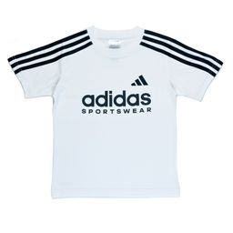 Adidas Kids Knit Half Sleeves Striped T-Shirt - White-image-99