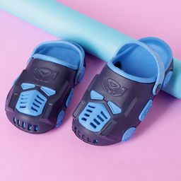 PASSION PETALS Car Designed Clogs - Blue & Black-image-18
