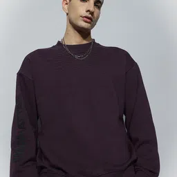 H&M Printed Cotton Relaxed Fit Sweatshirt-image-13