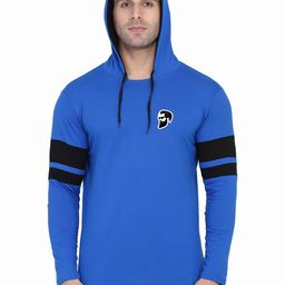 Blisstone Men Striped Hooded Slim Fit T-shirt-picture-5