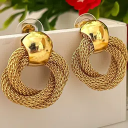 Zeviel Circular Studs Earrings-picture-5