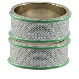 Vidhya Kangan White Stainless Steel Bangles-image-87