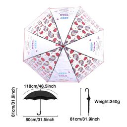 Puchku Clear Umbrella with Unicorn Print for Kids Girls School Pack of 1 ( Random Print & Color) image 3