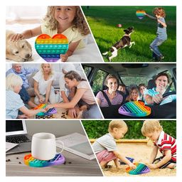 Vworld Finger Puppets Square & Heart Shape Pack of 2 - Multicolor image 4