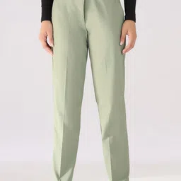 TAHVO Women Relaxed High-Rise Trousers-image-91