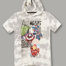 Fame Forever by Lifestyle Boys Hooded Graphic Printed Cotton T-shirt-picture-29