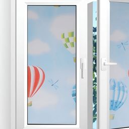 INDIAN ROYALS Blue & Red Floral Printed Self-Adhesive & Durable Window Sticker-image-63