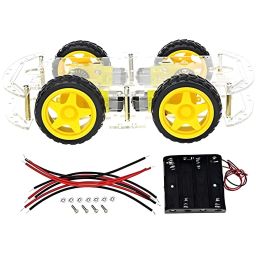 DIY 4-Wheel Smart Car Chassis Kit 4WD Robot Car Chassis Platform Smart Car Chassis Kit Line Follower Robot Chassis Easy To Assemble 4-wheel Robot Car Kit - RC055DIY 4-Wheel Smart Car Chassis Kit 4WD Robot Car Chassis Platform Smart Car Chassis Kit Line Follower Robot Chassis Easy To Assemble 4-wheel Robot Car Kit - RC055 image 3
