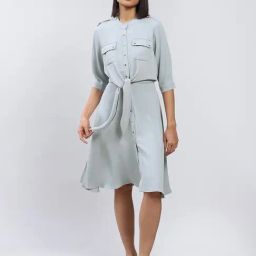 Label Ritu Kumar Grey Shirt Dress-picture-27