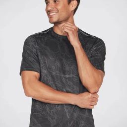 Skechers Black Regular Fit Sports T-Shirt-image-53