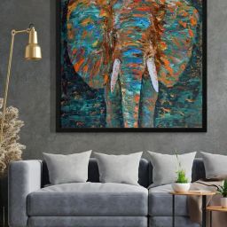 999Store Printed Multicolor Canvas Wall Art-46