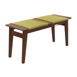 Godrej Interio Lexi Brown & Green Solid Wood 2 Seater Dining Bench-image-21