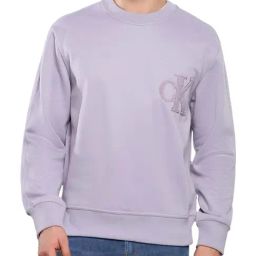 Calvin Klein Jeans Lavender Aura Relaxed Fit Logo Printed Sweatshirt-picture-22