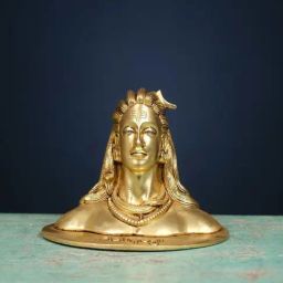 Ekaa Handicrafts Golden Brass Lord Shiva Statue, Adiyogi Shiva Murti-picture-9