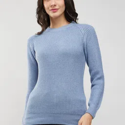 FableStreet Women Round Neck Pullover Sweater-image-87