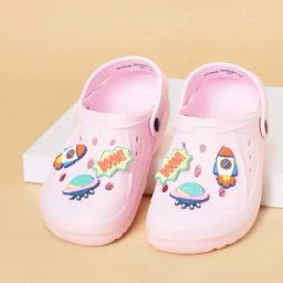 Pantaloons Junior Pink Back Strap Clogs-image-46