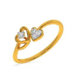 Kisna Diamond & Gold Jewellery Piper 14k (585) Diamond & Gold Ring For Women-image-71