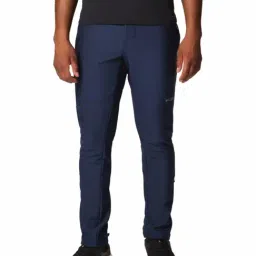 Columbia Blue Regular Fit Sports Trackpants-image-80