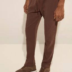 Studiofit by Westside Brown Relaxed-Fit Mid-Rise Cotton Track Pants-19