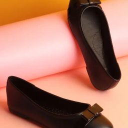 Carlton London Women's Black Ballerina Shoes-picture-13