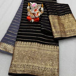 PAYAL CREATION Woven Design Zari Pure Georgette Heavy Work Maheshwari Saree-image-34