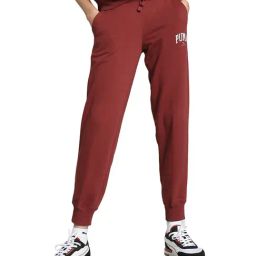 Puma Black Cotton Comfort Fit Print Joggers-image-42
