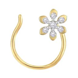 Malabar Gold and Diamonds 18 kt Gold & Diamond Nosepin-picture-32