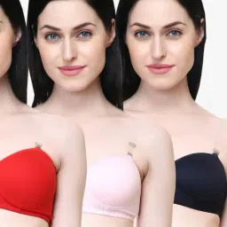 Lady Lyka Multicolor Non Wired Padded T-Shirt Bra (Pack Of 3)-image-14