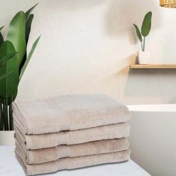 Bianca Paradiso Beige 100% Cotton 500 GSM Bath Towels - Set of 4-image-34
