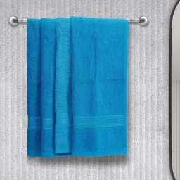 LORENA 100% Cotton Super-Soft Terry Towels -4pc Hand Towel (d`ross) solid-turq-0