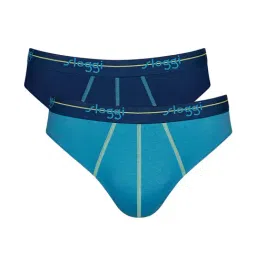 Sloggi Navy & Green Printed Briefs - Pack Of 2-picture-16
