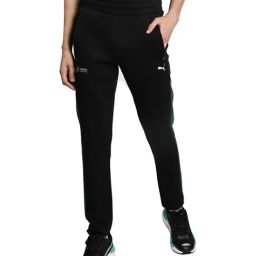 Puma Mercedes F1 Black Cotton Regular Fit Trackpants-image-6